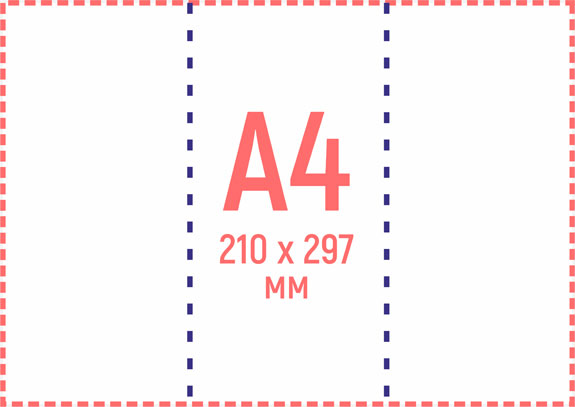 Буклеты формата А4 (210х297 мм)